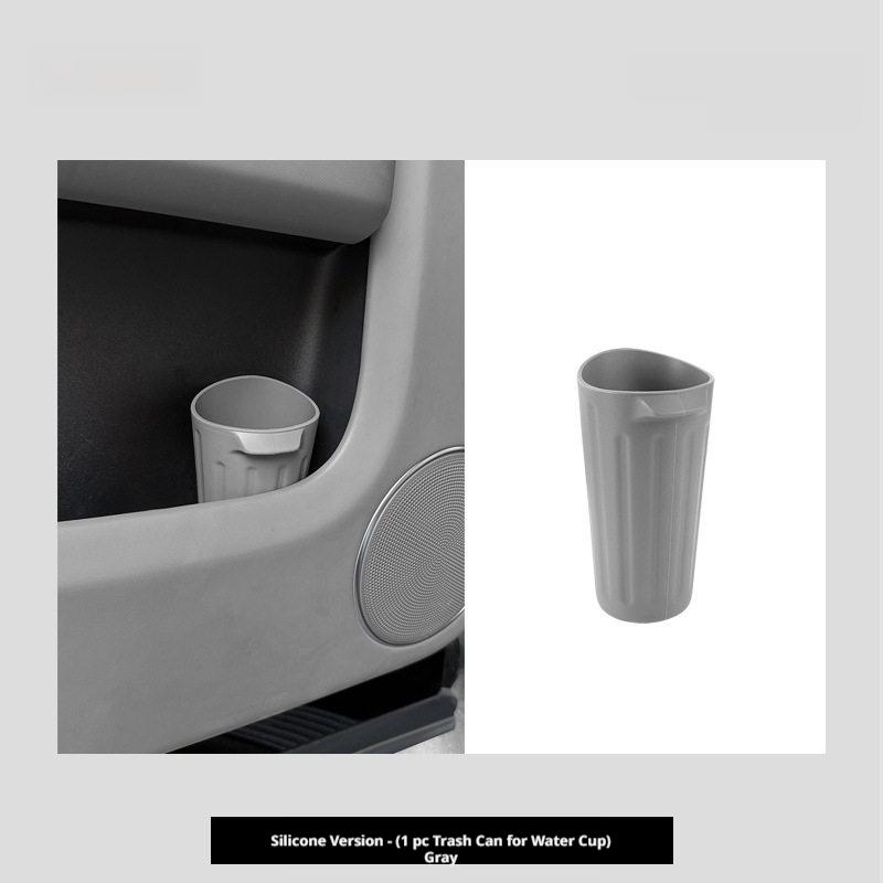 SEAMETAL Car Water Cup Holder Silicone Trash Bin Car Door Umbrella Storage Bin Interior Accessories for Truck SUV Sedan Vehicle