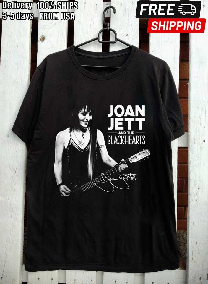 

NEW JOAN JETT AND THE BLACKHEARTS Black All Size Unisex Shirt 1C07 Unisex T-Shirt XXXL