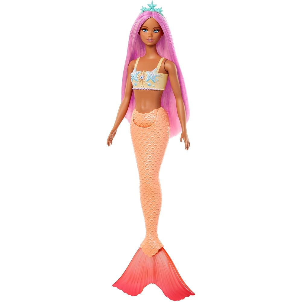 

Barbie Mermaid Doll Playset with House for Pretend Play Pink 3 Years and Up