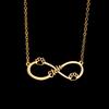 Atoztide Personalized Custom Name Necklace for Women Infinite Heart Stainless Steel Choker Link Chain Jewelry Birthday Gift