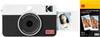 Kodak Mini Shot 2 Retro 4PASS Instant Camera Photo Printer Camera Body White 2-in-1 & (5.3x8.6cm) + (8 sheets) + 30-sheet bundle,