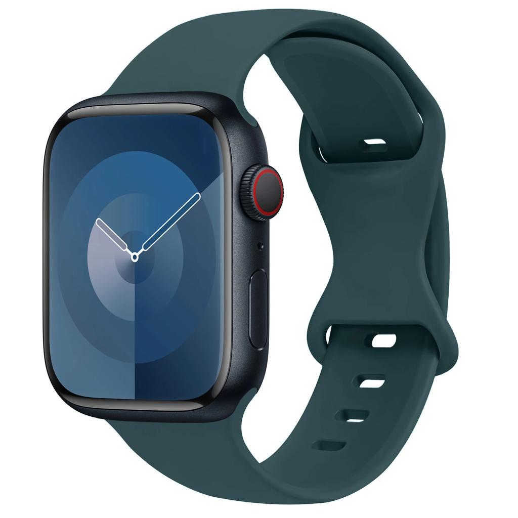 Silikonarmband für Apple Watch Band 45mm 44mm 41mm 40mm 42mm 46mm ultra 49mm Sportarmband correa series 11 7 8 9 10 4 3 5 6 se