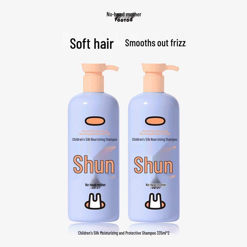 Tootou Mama Kids Silk Moisturizing Shampoo, 2 x 335ml