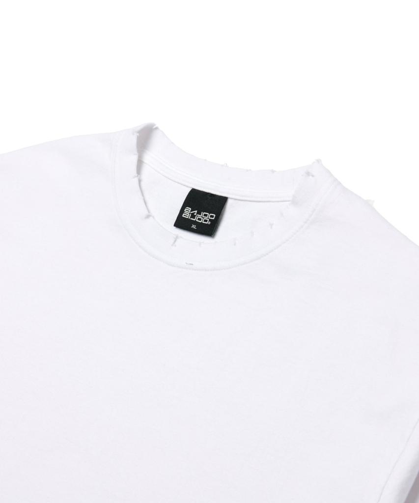 BAJOO BIJOO Damage Long Sleeves [White]