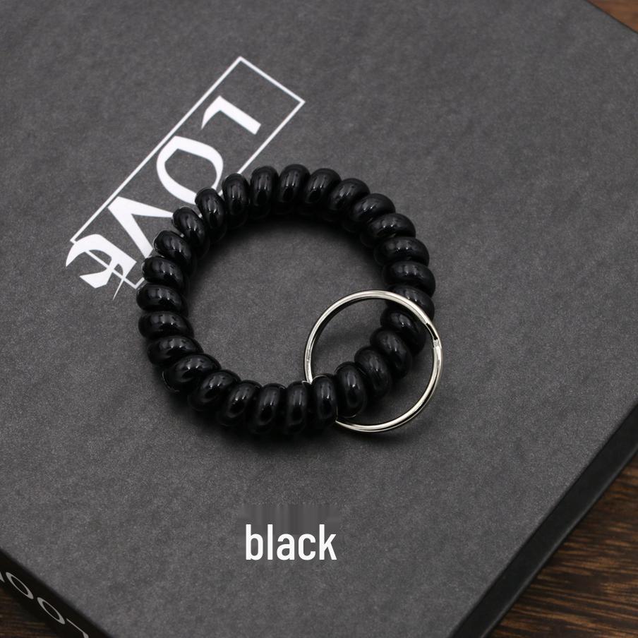 Minimalist Spring Coil Bracelet Keyring & Hair Tie