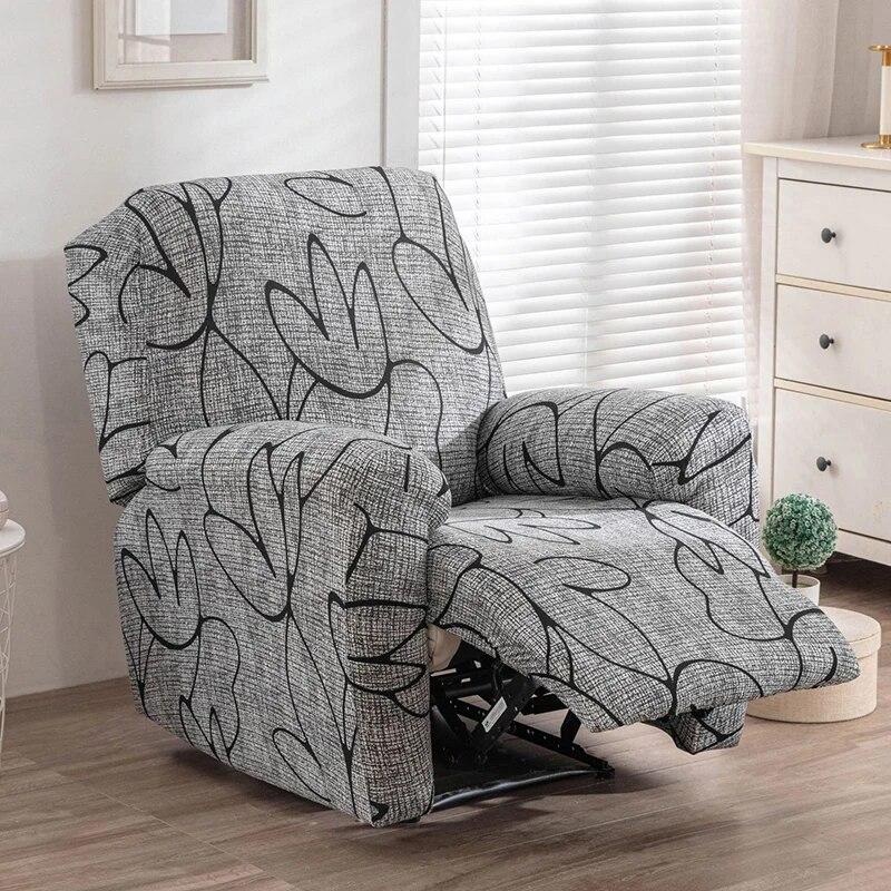 

Эластичный чехол для дивана с принтом, мягкие эластичные чехлы на один диван для гостиной, домашние животные, детский функциональный чехол для шезлонга 1 Piece (4 Parts)