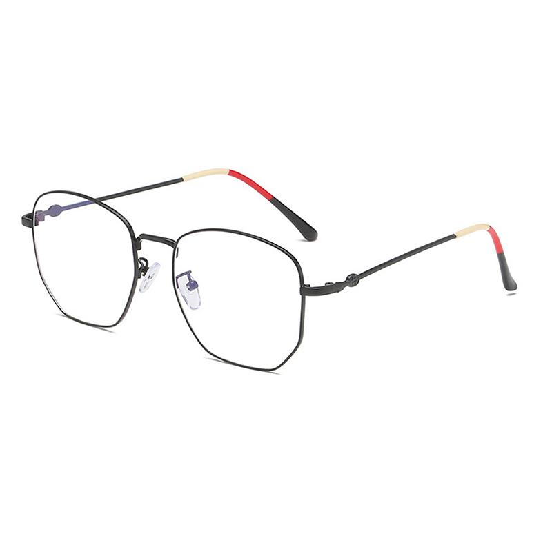 Maxjuli Polygon Metal Blue Light Blocking Glasses For Men Women Optical Frame Computer Anti Reflective Uv Protect Eyeglass 6039