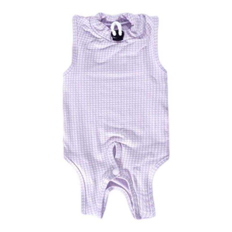 

Stretches Prevent Lick Feline Spay Recovery Shirt Breathable Comfortable Pet Garment For Wound Care L фиолетовый