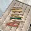 3 pezzi/set Barrettes in Acetato Semplici Oblunghe Geometriche Fermagli per Capelli Forcina Spille Laterali Carine Dolci Accessori per Capelli da Donna
