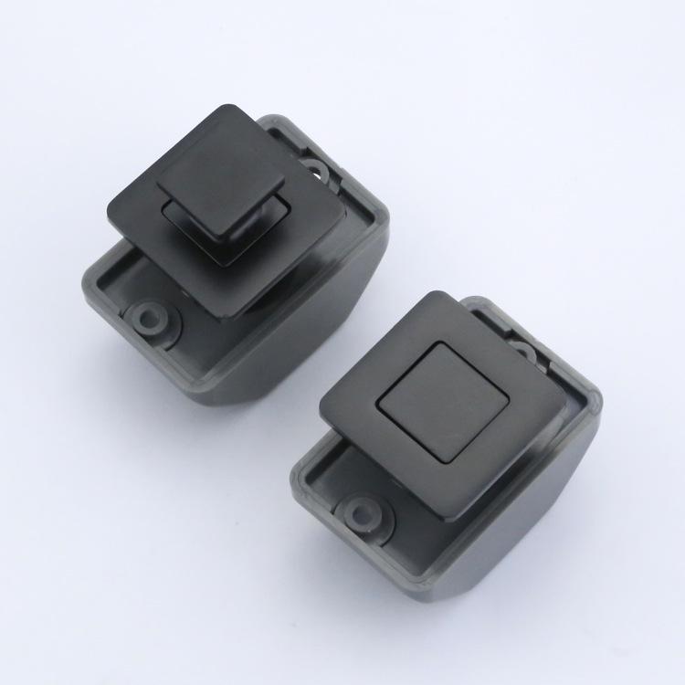 Zinc Alloy Wall Cabinet RV Handle with Hidden Button Lock