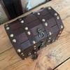 Antique Style Wooden Storage Box with Lock and Lid for Jewelry and Keepsakes Decorative Treasures Chest Home Decoration