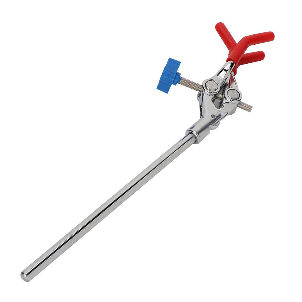 Lab Three jaw Rotating Clamp Zinc Alloy Lab Retort Stand Condenser Flask Clamp Adjustable