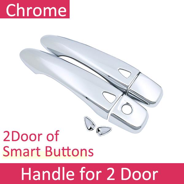 for Nissan Micra K14 2017~ Luxurious Chrome Exterior Door Handle Cover Car Accessories Stickers Trim Set of 2Door 2018