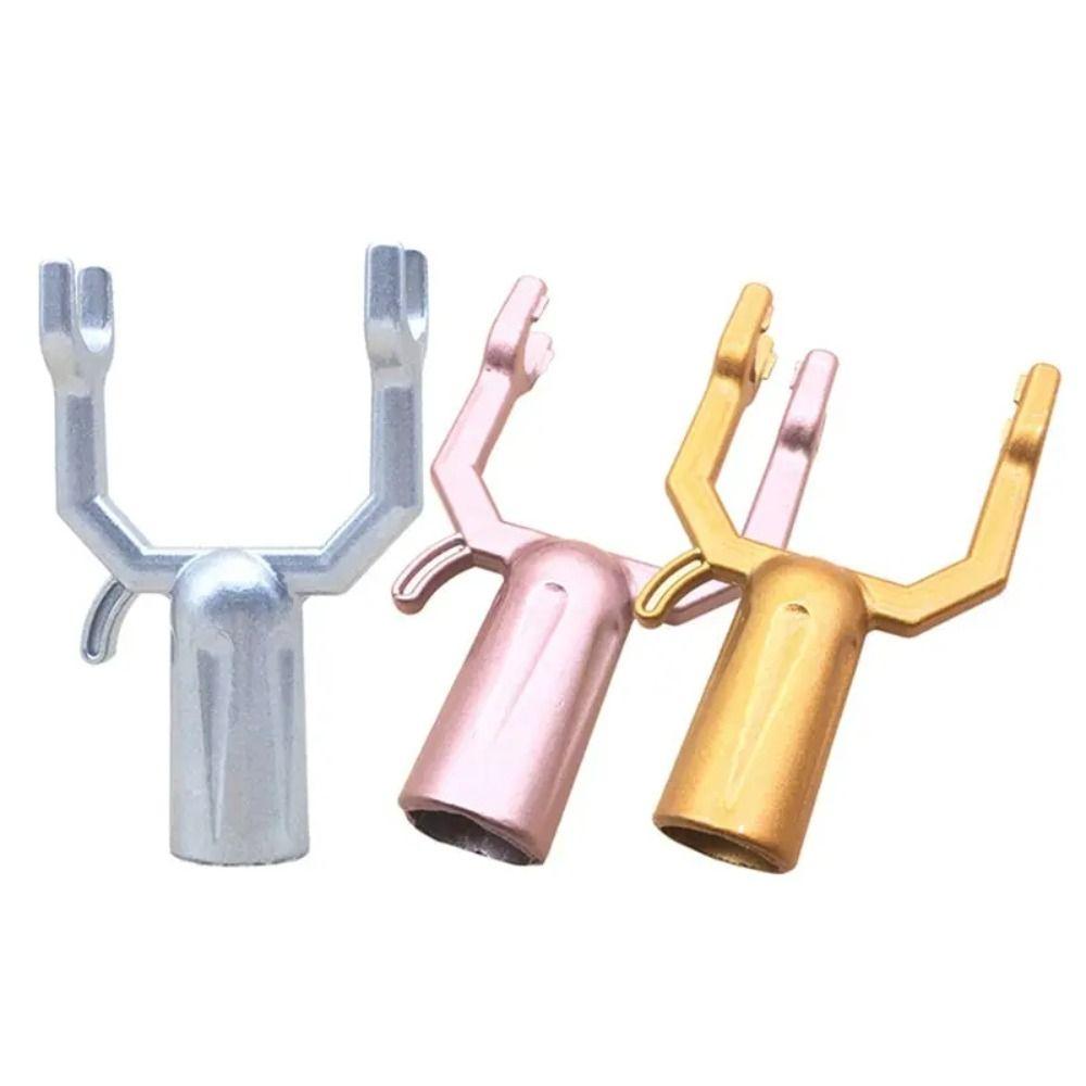 U Shaped Clothes Rod Joint Aluminum Zinc Zinc Alloy Clothes Rod Metal Head Clothes Fork Head  Placing Clothes