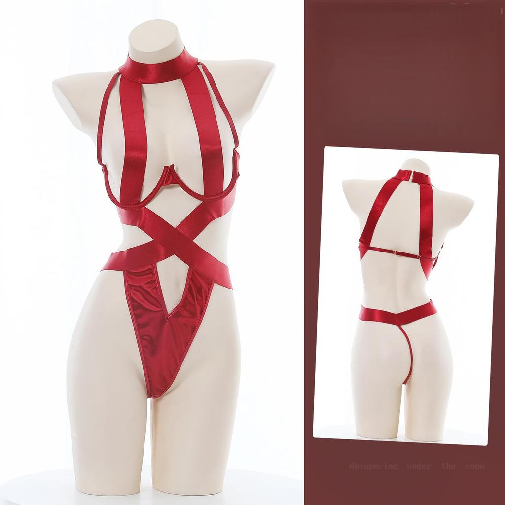XXOO Erotic Sexy Lingerie Women Strap Bodysuit Underwear Movie Outfits Cosplay Costumes