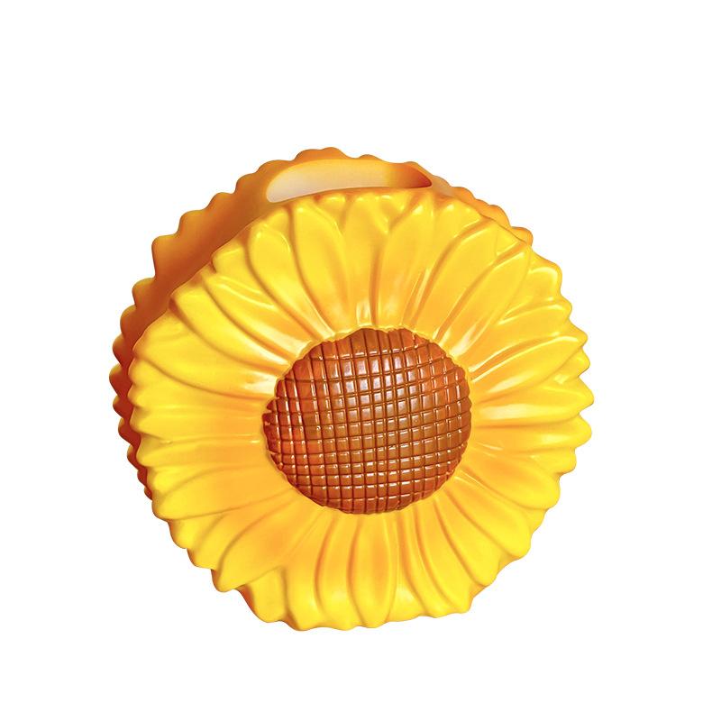 1pc Creative and Cute Sunflower Shaped Vase Home Living Room Entrance Table Desktop Decoration Vase