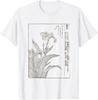 Japanese Botanical Print Tee Vintage Woodblock Art Nature T-Shirt