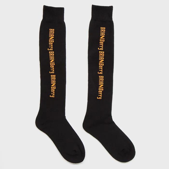 BERRY KNEE SOCKS_BLACK
