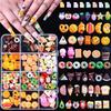 Flowers Candy 3D Resin Nail Charms Lollipop Bead Butterfly Nail Accessories  DIY Manicure