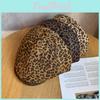Fashionable Splice Retro Design Leopard Print Women Casual Beret For Daily