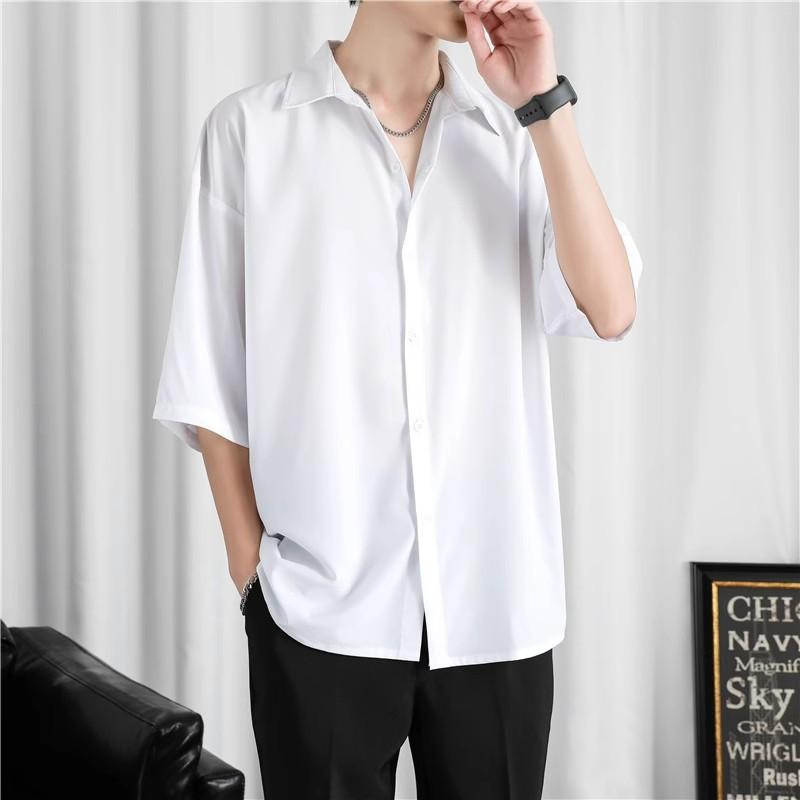 

Bai Jingting Sangyan Has The Same Black Shirt, Men S Spring And Autumn High-End Long-Sleeved Shirt, Suit With Abstinence Jacket 4XL