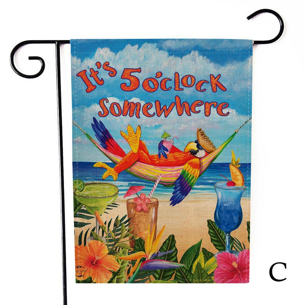 Garden Flag Indoor Outdoor Home Decor Letters Flowers Flag