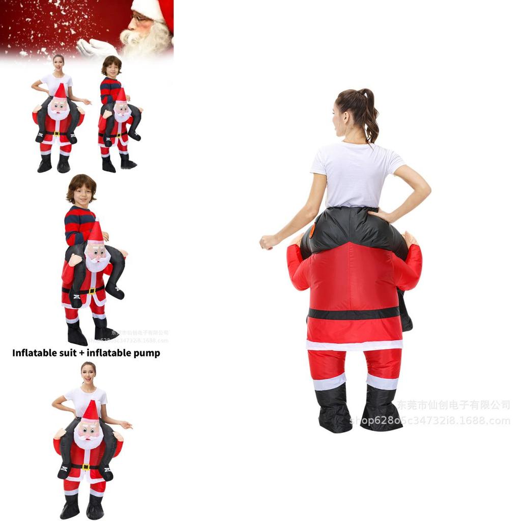 Claus Inflatable Santa Costume For Themed Party Stage Performance Fashion Gift