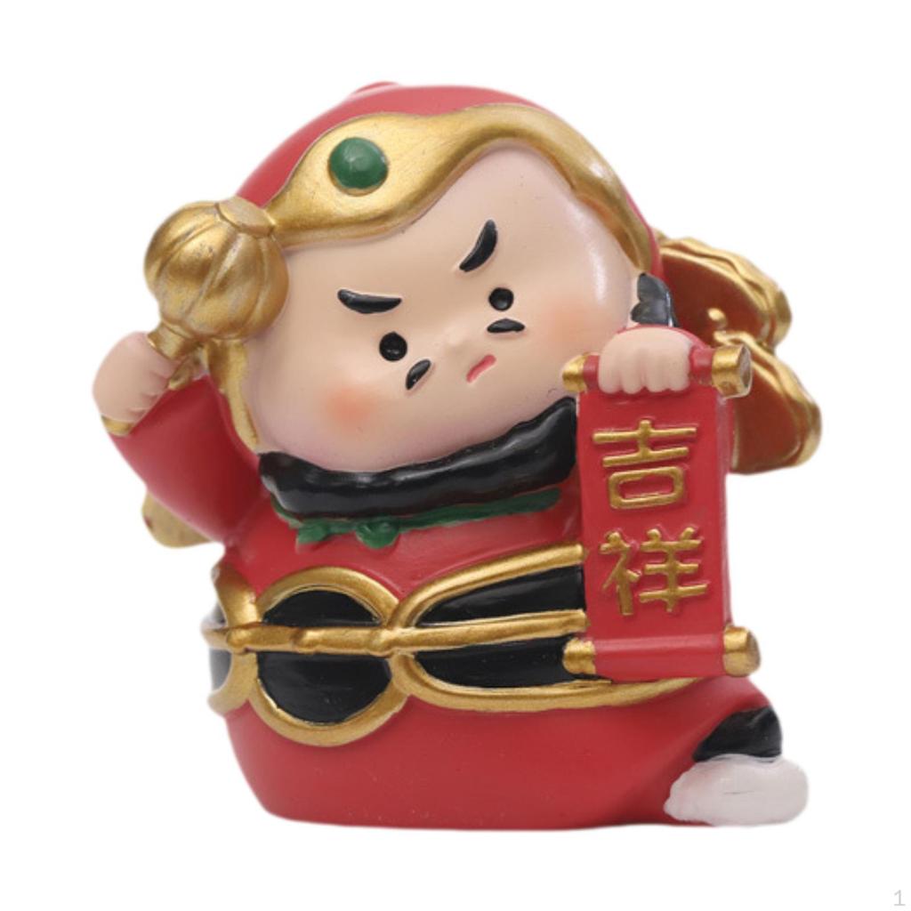 Feng Shui Statue God Figurine Decorative Gifts Resin Cute Miniatures Mini for Living Room