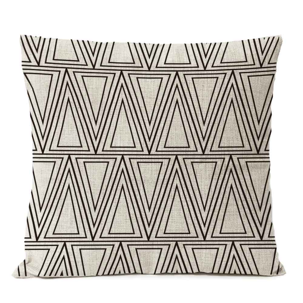 Black Geometric Boho Pillow Cover Bohemia Arrow Cushion Home Decorative Sofa Pillowcase