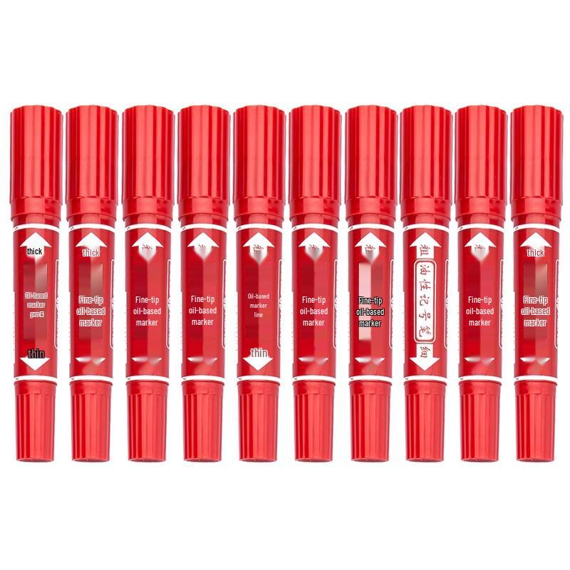 HERO Dual-Tip Oil Marker Pen красный