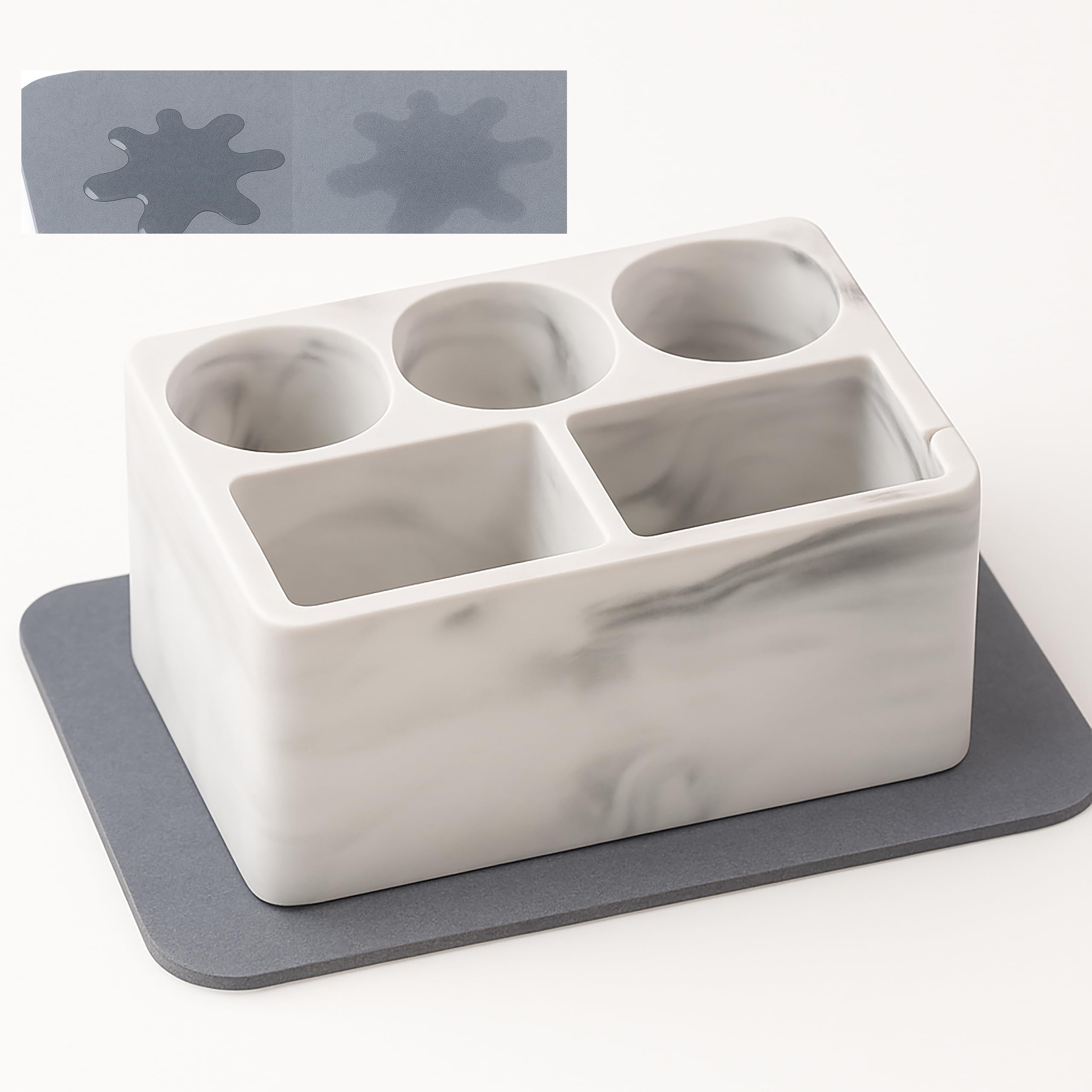 Electric Toothbrush Diatomaceous Water Quick Made in Sintering Toothbrush Bathroom Clean and Ideal for Washrooms with Diatomaceous Earth Holder,