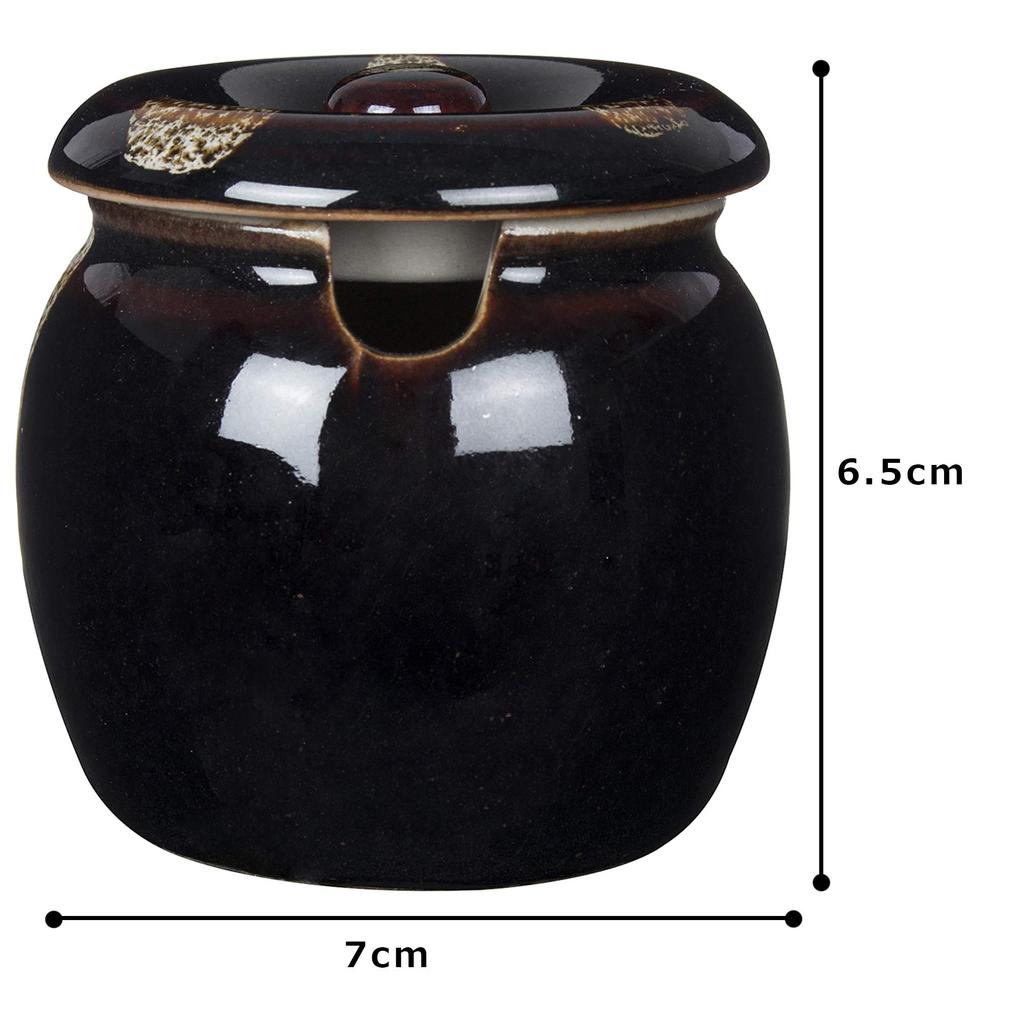 Set of 3 Mini Tenmokujiro Condiment Containers X Japanese Commercial [7 6.5cm, 180cc] [Restaurant, Inn, Tableware, Use]