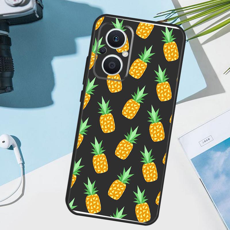 Summer Fruit Pineapple Case For OPPO Reno 12 F 13 13F 11 8T 7 8 10 Pro OPPO Find X8 X6 Pro X3 X5 Lite Cover Funda