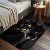 1Pcs Anti Fatigue Kitchen Rugs,  Black Cat Print Waterproof Non-Slip Thick Cushioned Kitchen Mat Heavy Duty Comfort Standing Mat for Kitchen