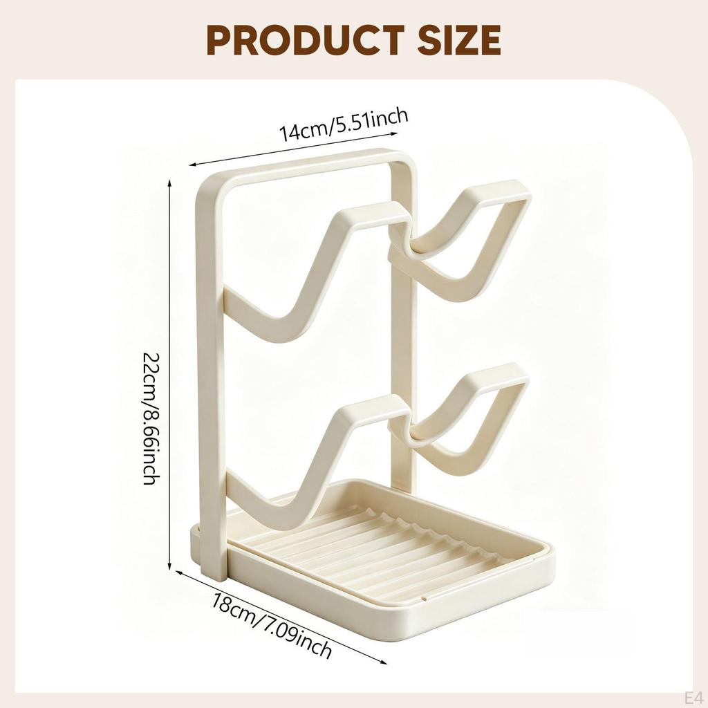 Kitchen Lid Rack Organizer Pot Stand Spoon Rest Carbon Steel Utensil Holder Suitable for Cooking