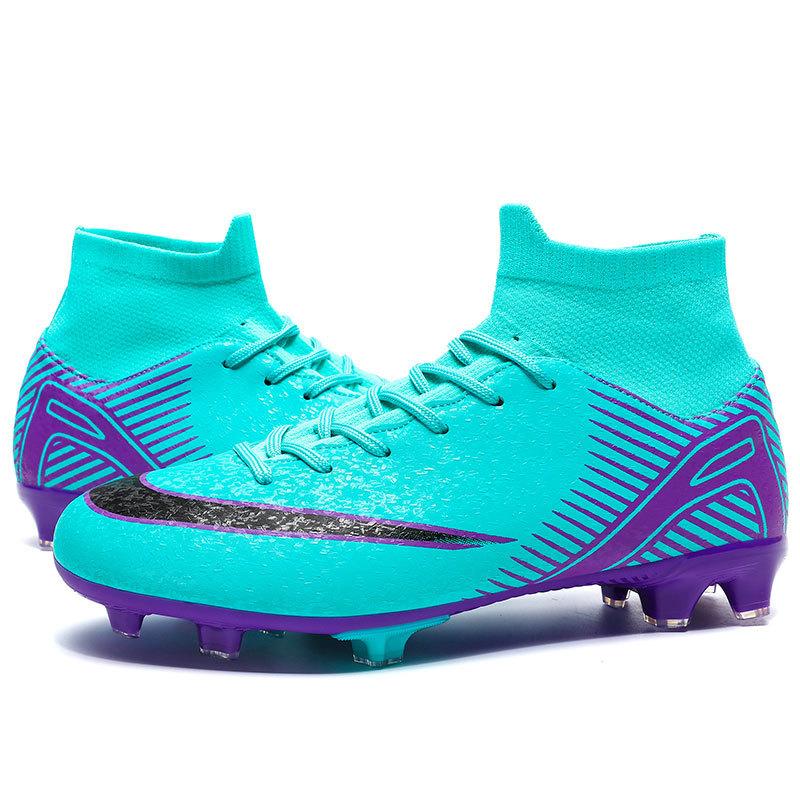 Football shoes high top large size 47 boys and girls teenagers primary and secondary school students AG long nails children TF broken nails training s