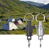 Titanium Alloy Quick Release Open Keychain Universal Rotary Buckle Convenient Detachable Keyring Quick Hangs Buckle