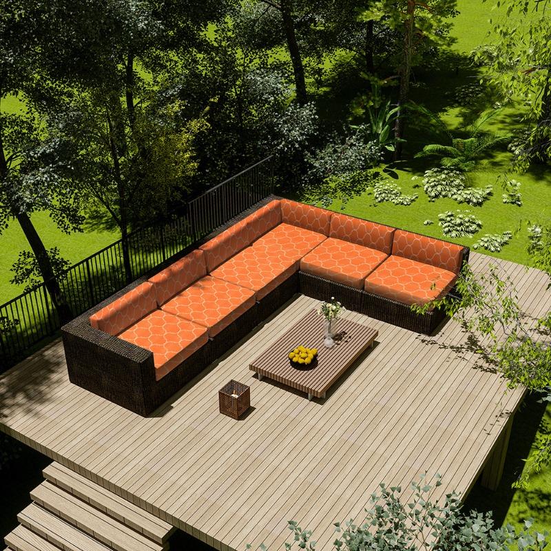 Wasserdichte Outdoor-Sofahülle für Zuhause, Hotel, Garten, Terrasse, Rattanecksofa-Abdeckung, Sonnenschutz, Staubschutz, Möbel-Schutzhülle