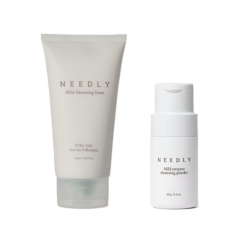 Needly Mild Cleansing Set (Mild Cleansing Foam 150ml + Mild Enzyme Cleansing Powder 60g) - Low pH Exfoliating Pore Care Duo