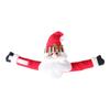 Holiday Christmas Decoration Buckle Man & Snowman Shape Velcro Curtain Buckle for Home Christmas Window Curtain Fixing Decorative Use