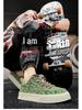 2024 Low-Top-Canvas-Sneaker für Herren: Lässige Modeschuhe mit Nischendruck und dicker Sohle