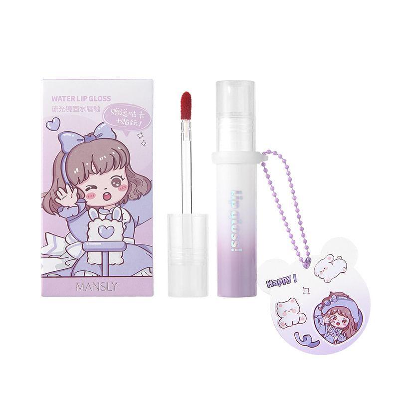 MANSLY - Mirror Watery Lip Gloss - 4 Colors