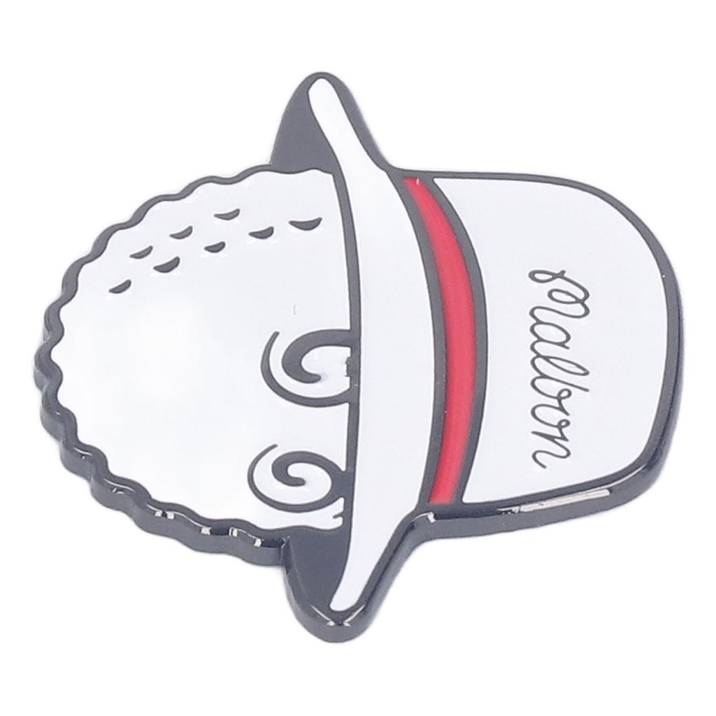 Golfballmarker-Hutclips, abnehmbar, magnetisch, rostfrei, Marker-Hutclip für Damen, Herren und Erwachsene, Weiß