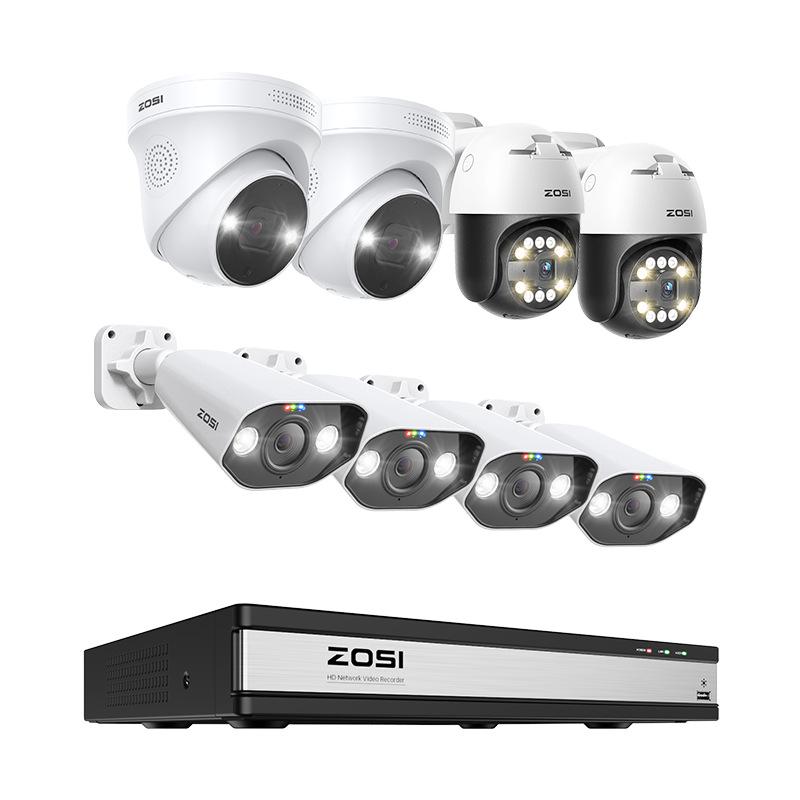 4K HD POE Outdoor Camera with Surround View and Smart Remote Monitoring Kit