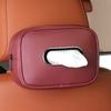 1Pc Car Leather Tissue Box Sunshade Backrest Sunroof Hanging Creative Leather Car Interior Accessories