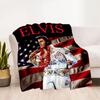 Elvis Presley: Rock Roll Blanket Ultra-Soft Great for Livingroom Sofa Bedding Four Seasons Multipurpose Modern Style Gift for Travel Home Birthdays