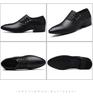 Men's Large Size Korean Style Leather Formal Business Shoes - British Pointed Toe, Breathable, Non-slip