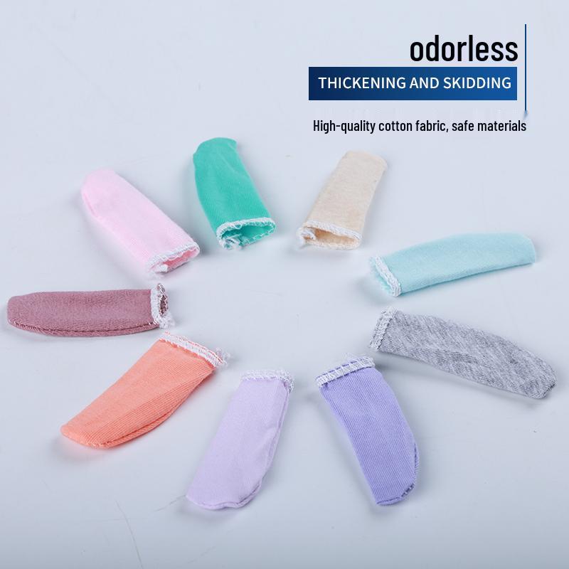 Zesílené návleky na prsty z čisté bavlny: Odolný proti opotřebení, Prachotěsný, Prodyšný a Absorbující pot