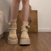 Suding's Small Muffin Thick-soled Short Boots for Women's 2025 Autumn and Winter New Fashionable Versatile and Thin Martin Boots