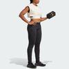 adidas Power Aeroready Crop Training Fitness Short Sleeve T-Shirt Women Tops Linen-Brown IM2707